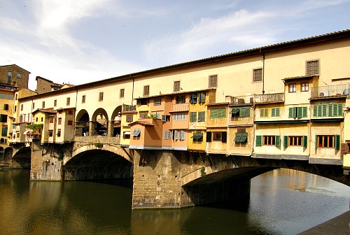 The Ponte Vecchio (Old Bridge) is one of the city's most popular sightseeing spots