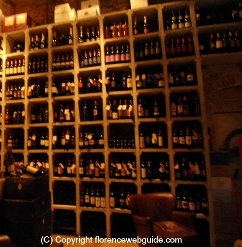 An enoteca has a wide choice of wines