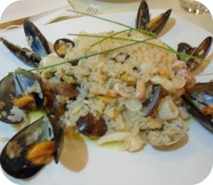 risotto with fish at Il Portale