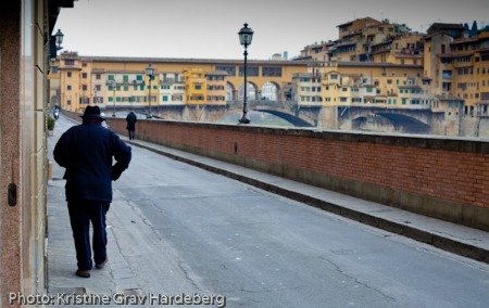 A winter morning near Ponte Vecchio